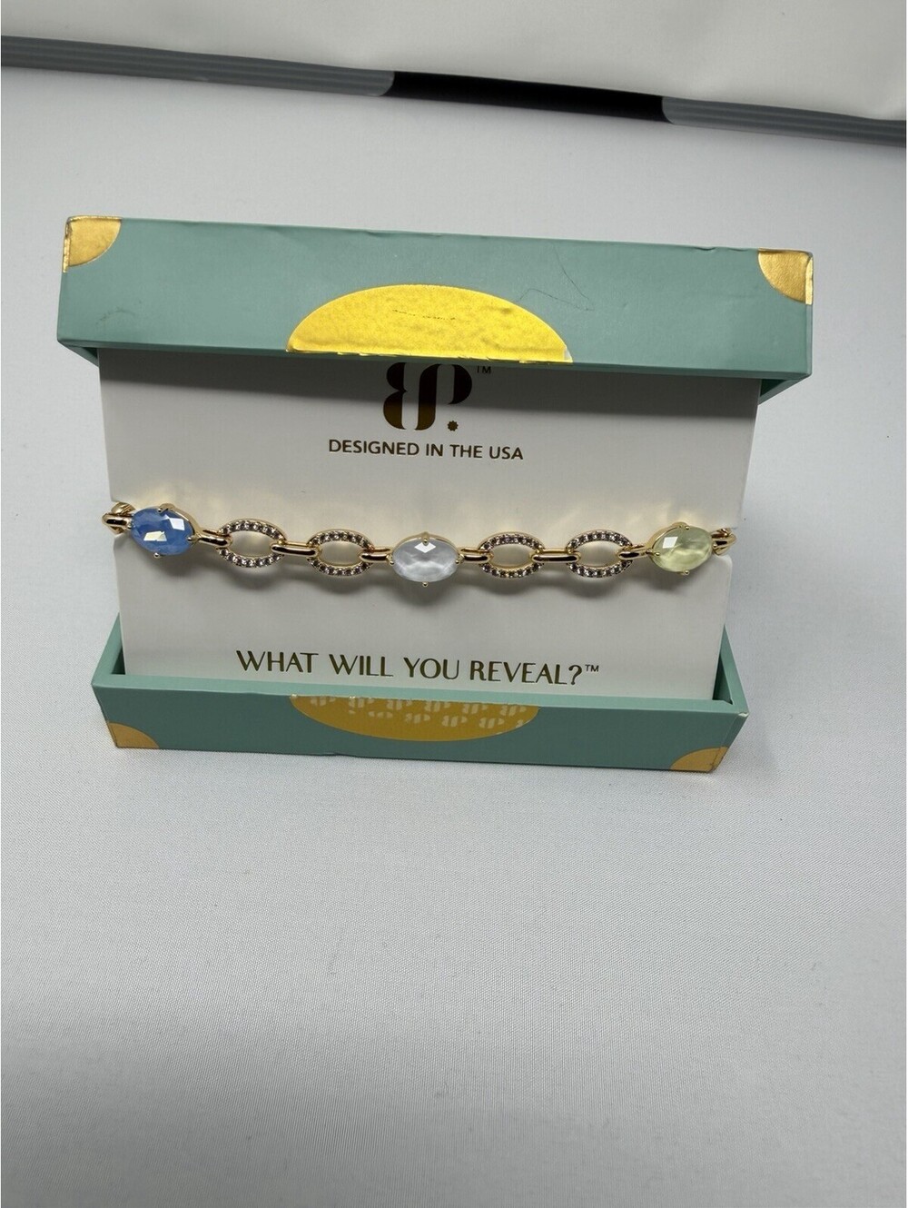 Bomb Party Jewel Candy Endless Destinations Bracelet Capri Citrus Gold BR34590